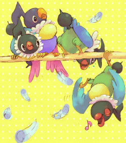 alternative-pokemon-art:  Artist Chatot singing