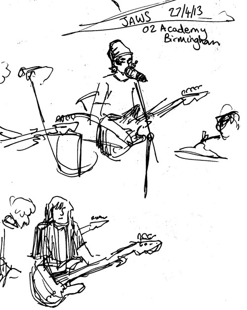 Yep. I Went To See Peace Play In Birmingham. I Didnt Draw Them - The Guys In The Sketches Are From Jaws.
