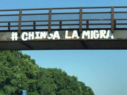 #Chinga La Migra (Fuck the Border Patrol) graffiti in Louisville, Kentucky