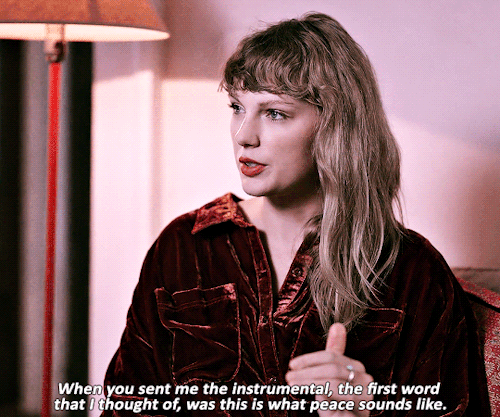 It makes me really emotional to hear this song and to know that a lot of people related to it who arent talking about the same things that Im talking about.

Taylor Swift on Peace. #taylor swift#tswiftedit#peace#folklore #long pond studio sessions #tscreators#networkthirteen#tswiftgifs#tswiftdaily#taswiftgifs#dailytayloredits#*folklore #*long pond studio sessions #emsigifs