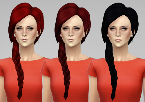 missfortunesims:  MF SIMS Calypso New TS4 Hair Mesh EA Textures 8 Available Colors (White is not in 