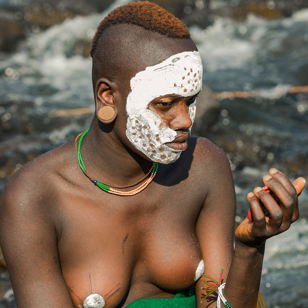 Ethiopian Surma woman, by Georges Courreges.  