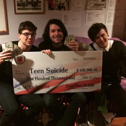 Runforcoverrecords:  Teen Suicide Killed It Tonight! Wish We Could Have Give Them