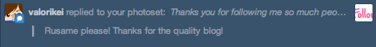 mekacrap:  Thank you cutie! i do my best ;v; Rusame for you!!