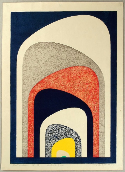 houndeye:Tōshi Yoshida – 1911-1995Extension - 1969woodblock print