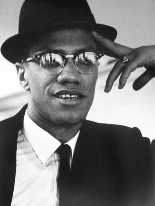 twixnmix:Malcolm X photographed by Eve Arnold during his visit to enterprises owned by Black Musli