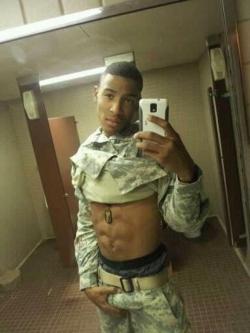 stayhornymyfriendz:  phatbootyprince:  lightskinnedboys:  Serving our country  TumbleOn)  Commander &amp; freak 