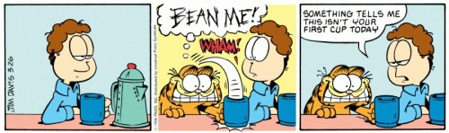 garfield-buzz:1996-03-26~~~… Fabadum me![Tuxtax!] Aliquid mihi fabulatur hoc non primum 