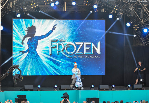 Photo: The cast of Frozen perform at West End Live 2021 in Trafalgar Square, LondonDate Taken: 18th 