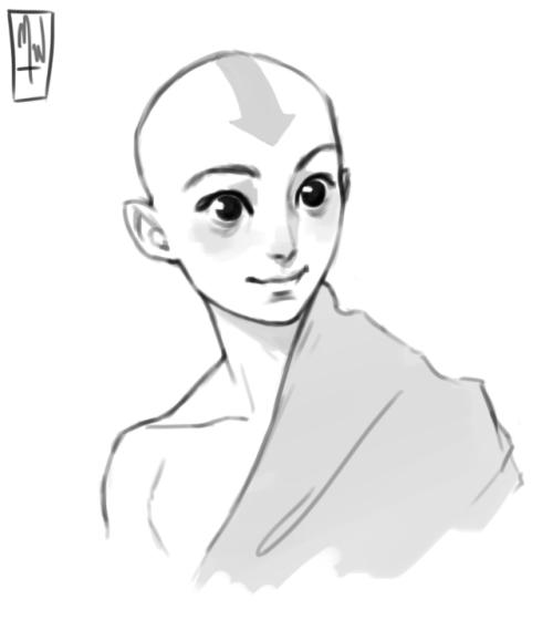 Quick sketch of the cutest avatar, Aang!