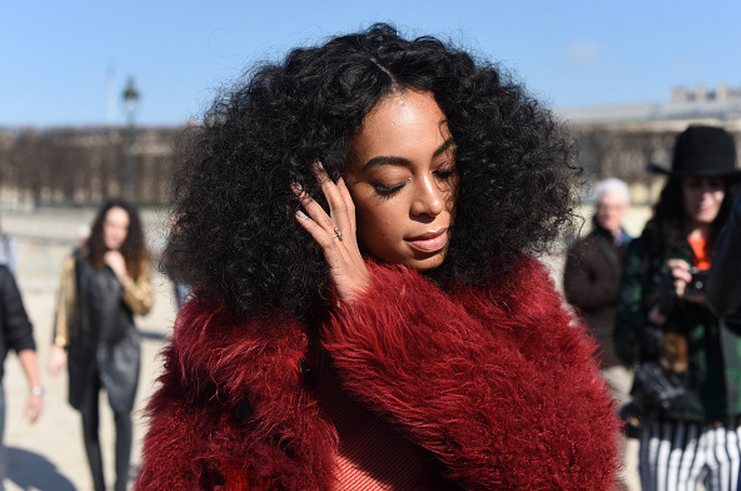 soph-okonedo:Solange Knowles arrives at Carven Fashion Show during Paris Fashion