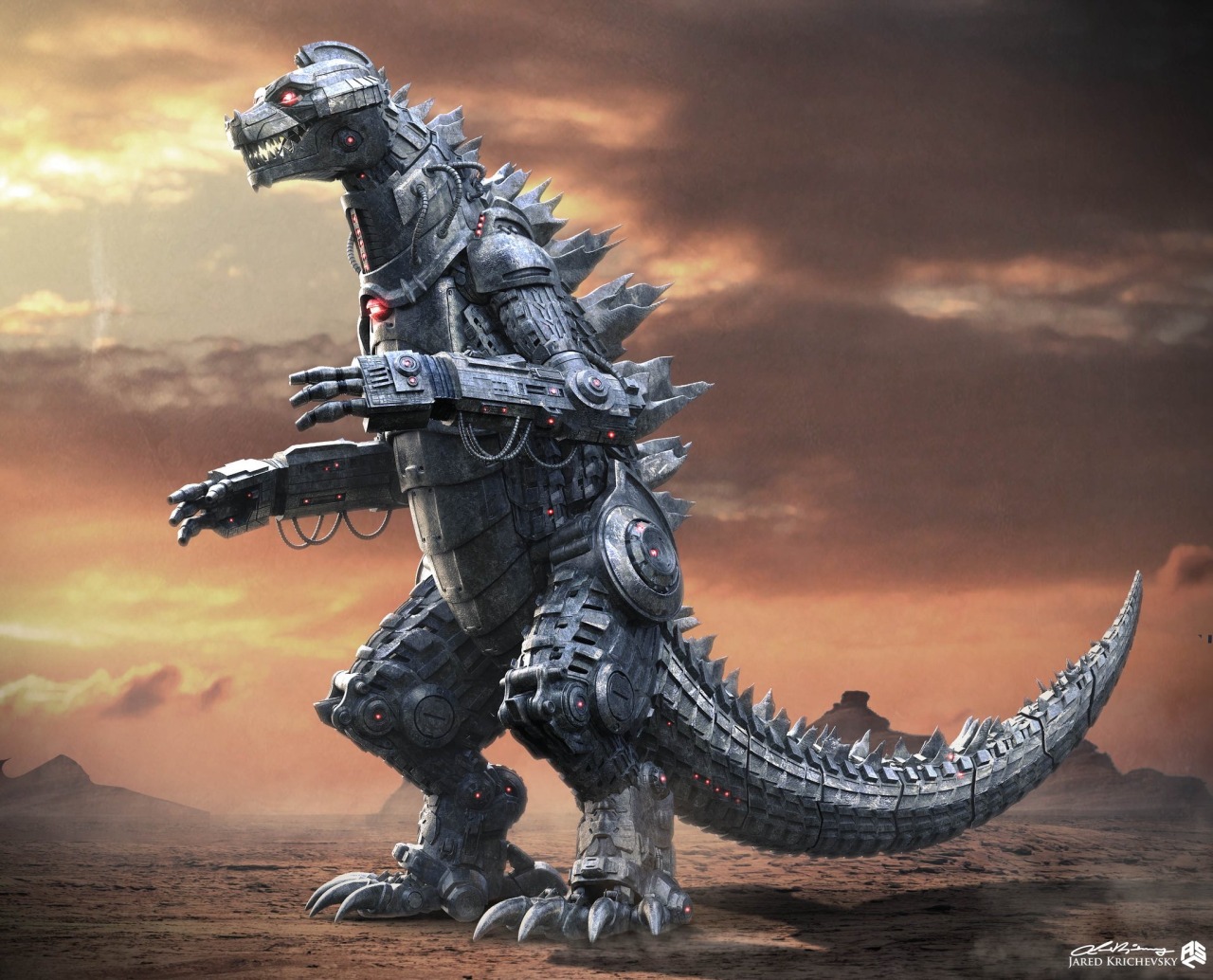 Astounding Beyond Belief — Ready Player One's Mechagodzilla concept art  by