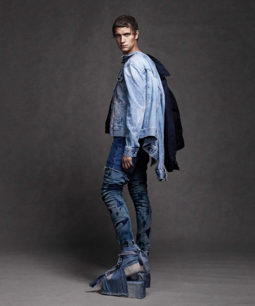 Layered Denim for Australian magazine ManuscriptAndrew Smith ph Georges AntoniStyled by Jolyon Mason