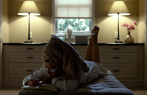 the-wasp:You need a diary. Mínimum three hundred entries on the Nick and Amy story. Start with the f