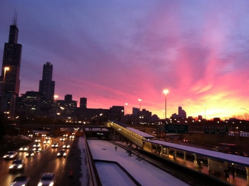 highcutie:my friend took this in chicago at 7 in the morning