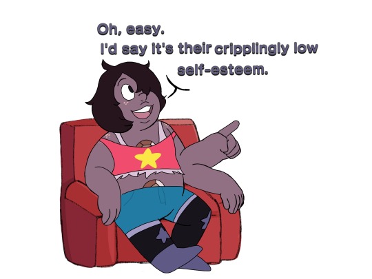 rains-art-blog:   Next week on Steven Universe: Amethyst and Steven go to therapy.   I see why I can relate to smoky lol