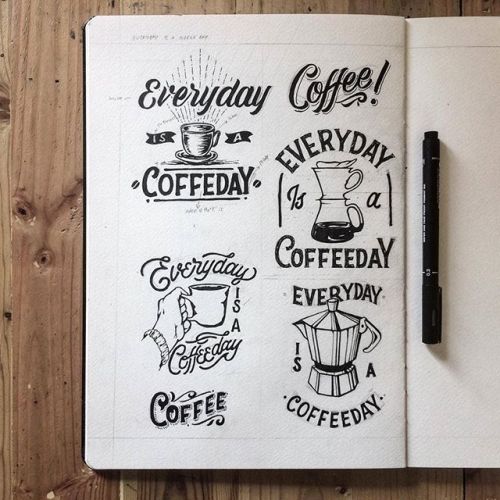 Daily mantra lovely work by @hendryjuanda which one is your favorite? • #letteringdaily #artoft