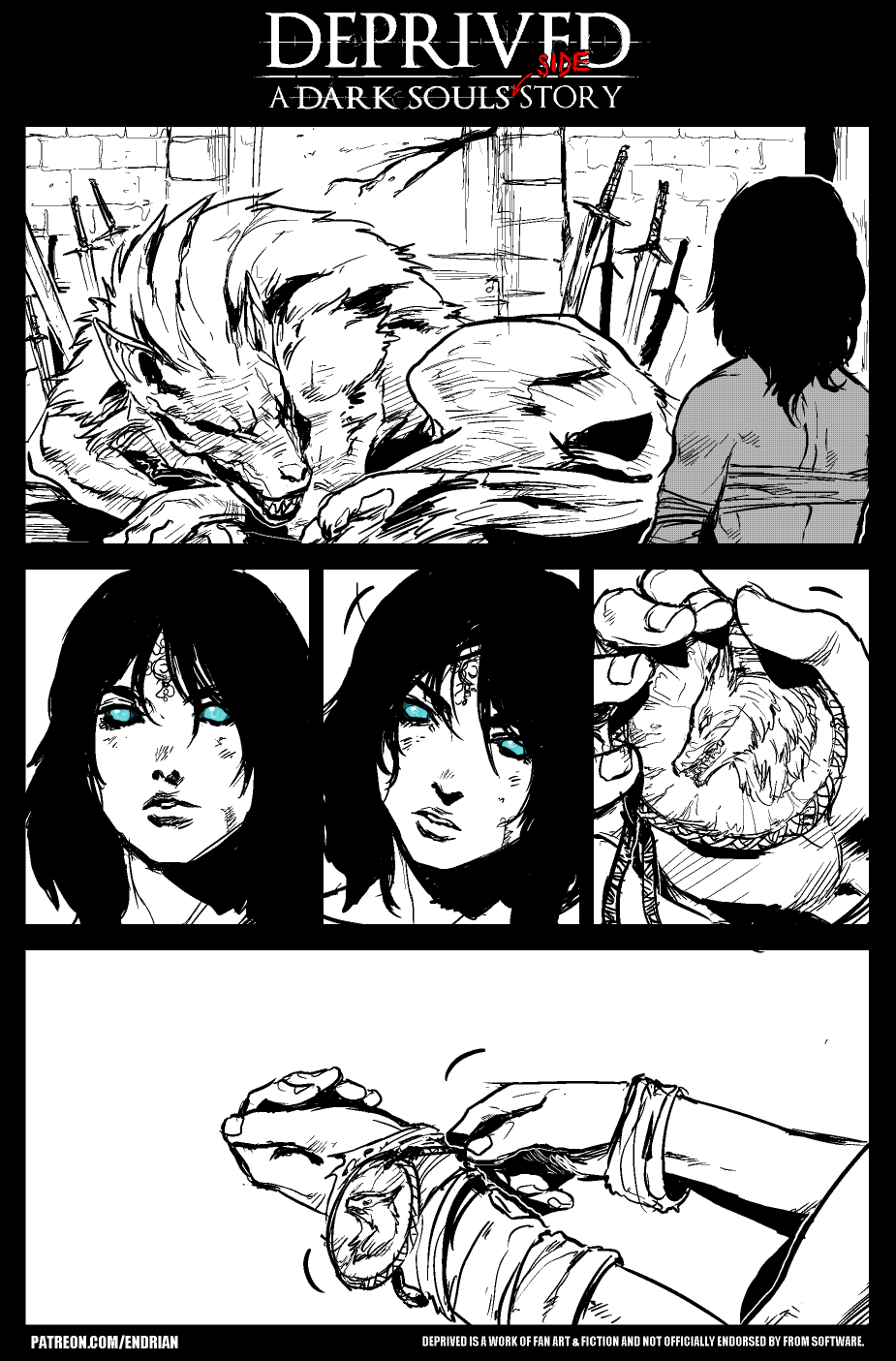 endrianmanga: Just a short side story to get back in the DARK SOULS groove, highlighting