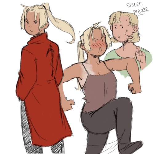 colonelhotstuff: some more gender swap!au stuff i doodled while I avoid my responsibilities and obli