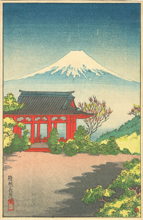 Hakone Nago Pass By: Tsuchiya, Koitsu Woodblock print