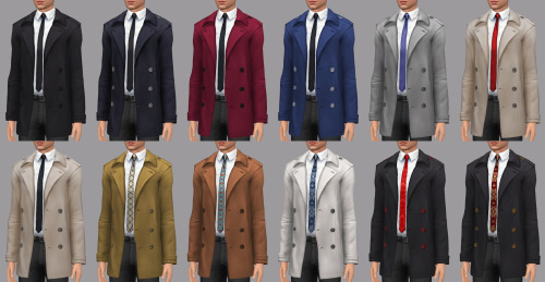 * London - Base Game Compatible Male Top, All LODs, All Maps, 12 Swatches, From Teen To Elder + Cas Thumbnail