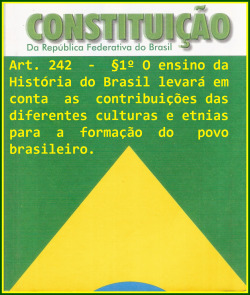 brazilwonders:  É previsão da Constituição Federal de 1988 não mostrar a História do Brasil apenas a partir da visão dos opressores. (by moviescenes)