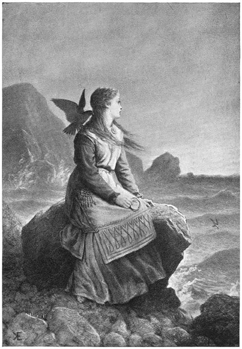 Ingeborg watches her lover depart by Knut Ekwall