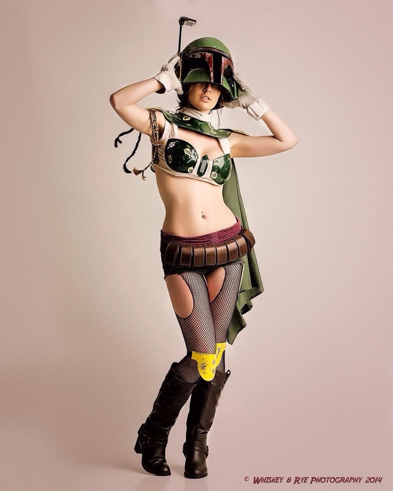 sexynerdgirls:  Lady Jaded as Boba Fett