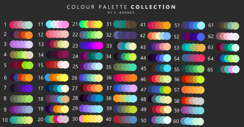 greentea-owl:all my colour palettes. feel free to use them