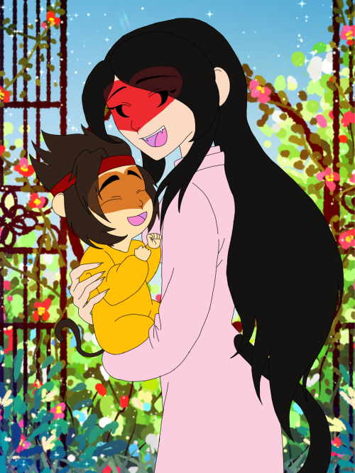 I Always Wanted To Draw Baby Monkey MK With Li-mei.....omg, He's Too Darn Cute!!!!