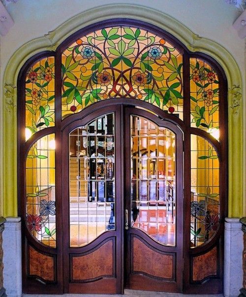 walzerjahrhundert:Art Nouveau Stained Glass
