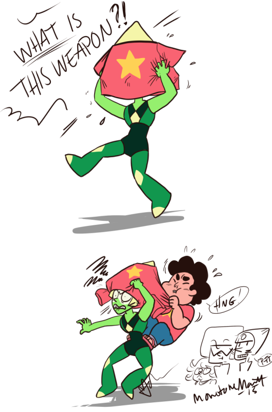 Ive Seen Some Really Cute Drawings Of Peridot Borrowing Stevens Clothes, But I Just Couldnt Shake This