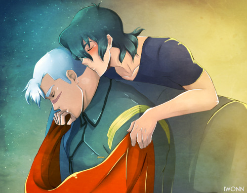 iwonn-arts: … and then Keith went to search for Cosmo to teleport Shiro to a bed (ᴗ˳ᴗ)| ● commission