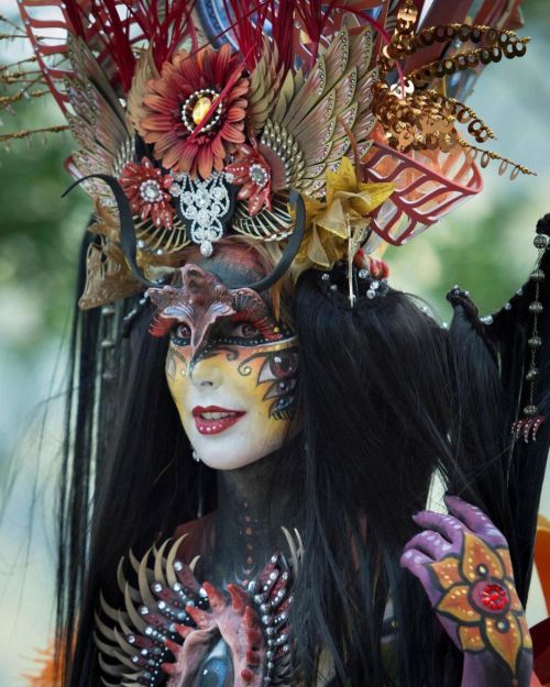 A favorite memory of a spectacular World @bodypainting_festival , 2012Creation: “The Firebird” - new