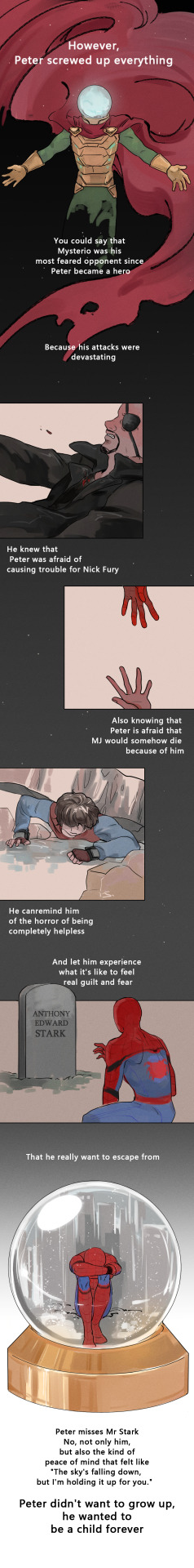 sandsawako:  Peter Parker didn’t want to  grow up.（English ver）comic by me/translate