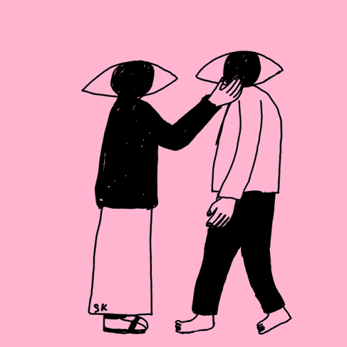 saskdraws: eye contact (sketch/study)