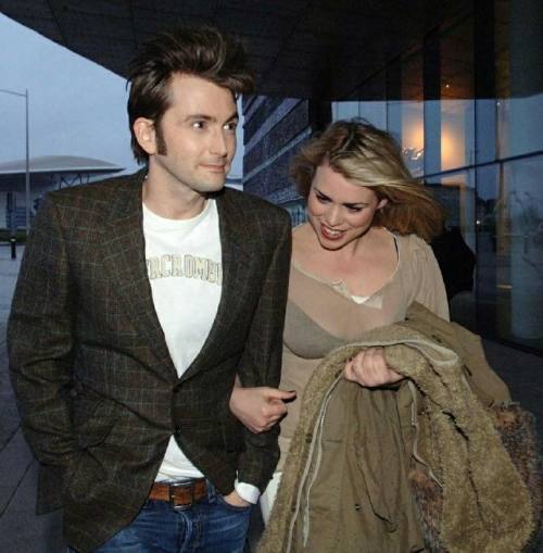 davidtennantcom: PHOTO OF THE DAY - 20th January 2020:  David Tennant and Billie Piper at the Doctor Who Series Two Launch in Cardiff - 2006 