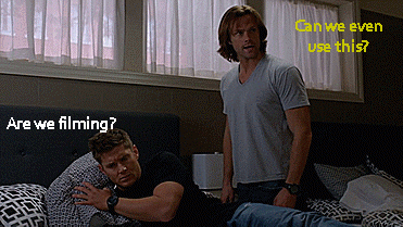 coldhands-warmpsychosis:   This has to be one of the best things ever.  Jensen was really asleep when they filmed this, and you can completely read what’s going through his mind. It’s like:         