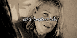 annalisepentaghast:michonne appreciation week: day twofavourite quote - “I was gone for a long time.”