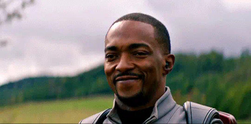 Sam Was Definitely Trying To Flirt With Bucky By Annoying Him Just Look At His Smile 