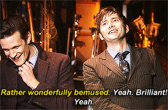 doctorwho:  Matt Smith and David Tennant Behind the Scenes of the Doctor Who 50th Anniversary Special