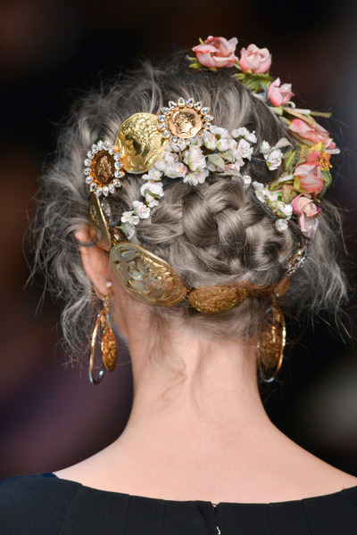 witlovesyou:Dolce & Gabbana Spring/Summer 2014, Hair Details