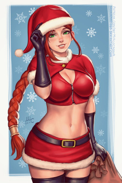 mircosciamart:    Cassie xmas - Paladins