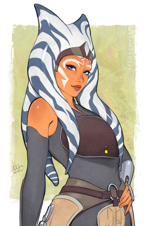 sciamano240:  Small fanart of Ahsoka made for my friend Mith. Hope you like it as well!  