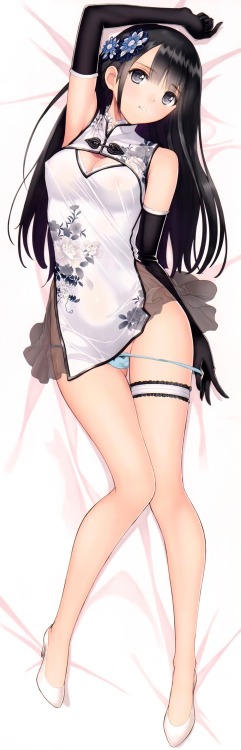 tony taka cameltoe chinadress cleavage dakimakura erect nipples garter heels no bra pantsu panty pull see through undressing | #373292 | yande.re