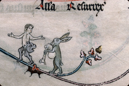 bagpiping rabbit &amp; bear-ass man Summer volume of the Breviary of Renaud/Marguerite 