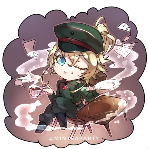 Youjo Senki Double-Sided Keychain! My store isn’t up yet, so currently these aren’t avai