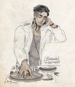 roxoah:Otabek in the house 🎧