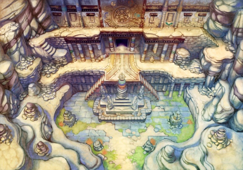 animedads:  I really love when games have big pictures of the areas in the artbooks/other