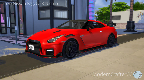 The Sims 4 - 2020 Nissan R35 GTR Nismo~  Polycount: 16355 (Lowpoly)~  7 Swatches ~~~~